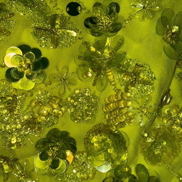 Elie Saab Vibrant Yellow Embellished Gown - Picture 4 of 7